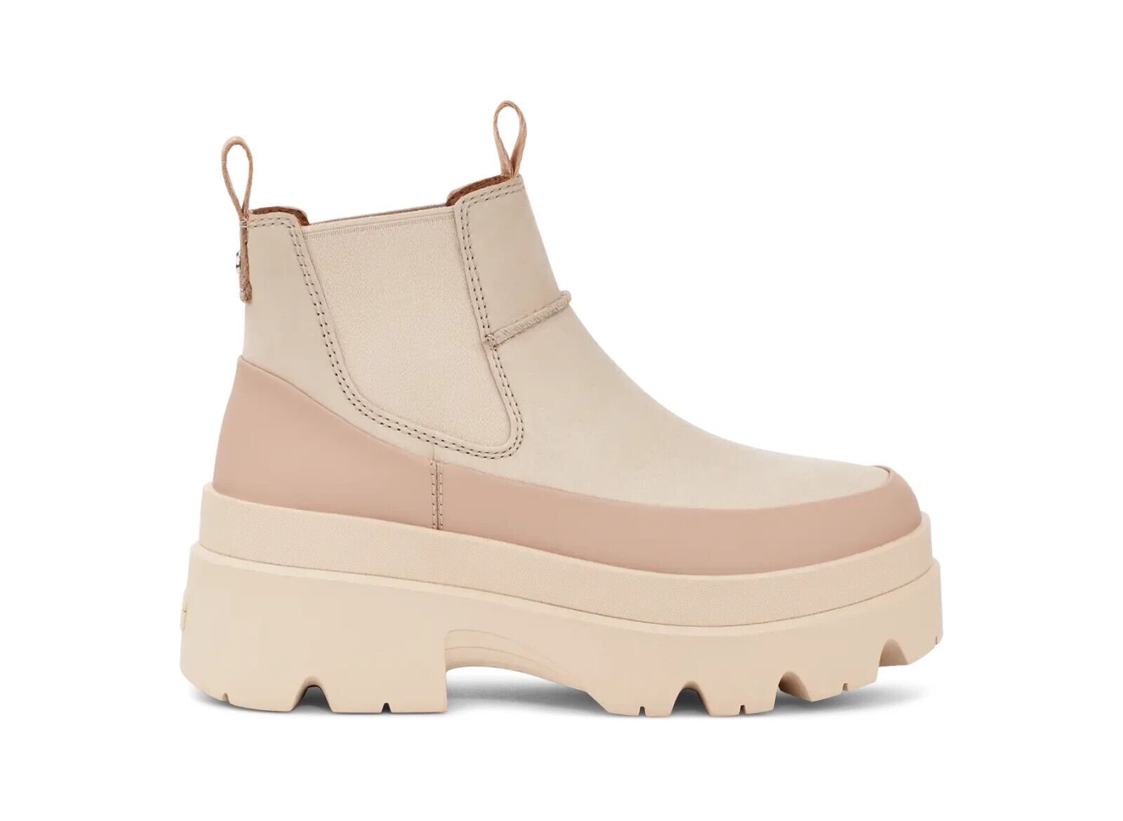 UGG SEA SALT BRISBANE CHELSEA WATERPROOF PLATFORM BOOTS, WOMEN US 6/ EUR 37 ~NEW