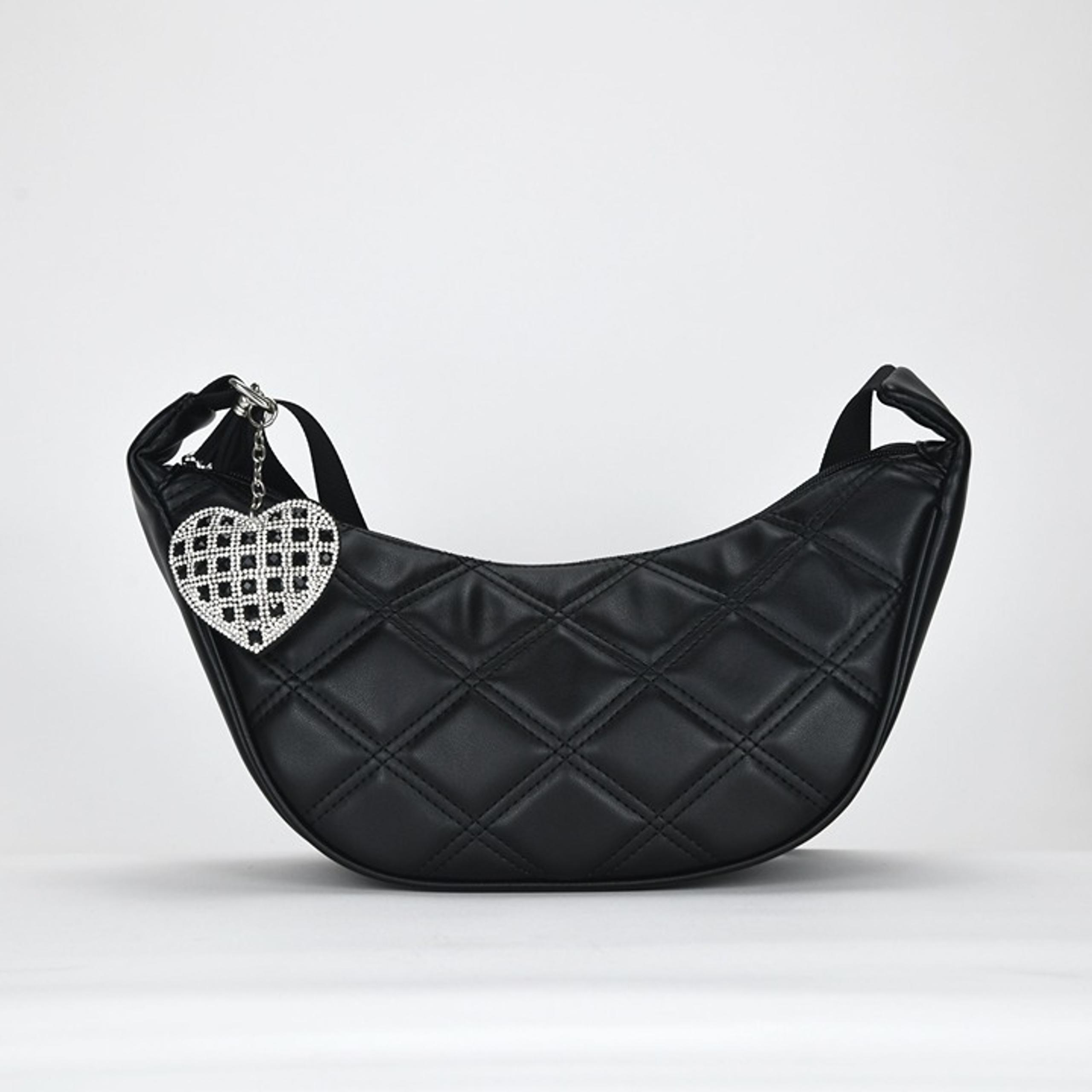 Like Dreams Cassie Quilted Crossbody Sling Bag - Black