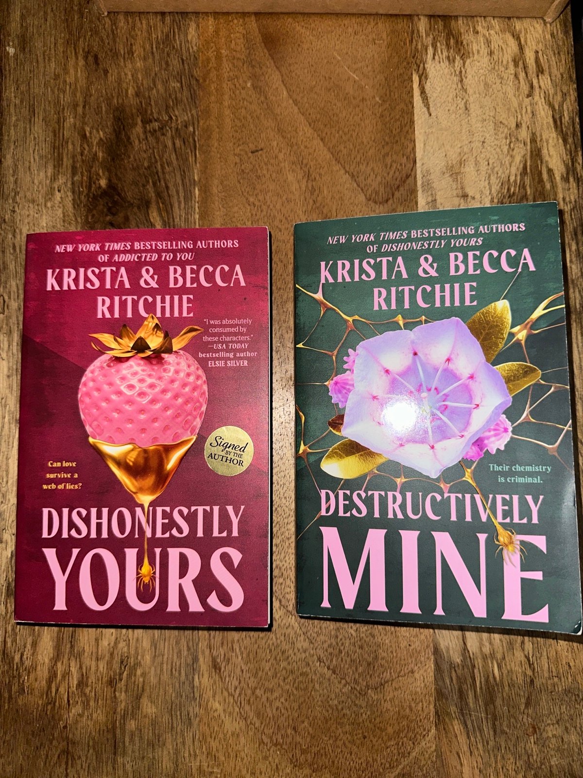 Krista and Becca Ritchie signed series