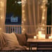 300 LED Curtain Lights Wedding Backdrop Party Decór