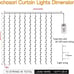 300 LED Curtain Lights Wedding Backdrop Party Decór