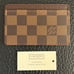 Louis Vuitton Damier Card Case Porte Carte Samples