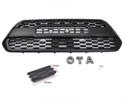 2016-2023 Toyota Tacoma Grille TRD Pro Matt Black