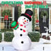 NEW 6FT Christmas Blow Up Snowman, Outdoor Inflatable Christmas