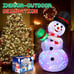 NEW 6FT Christmas Blow Up Snowman, Outdoor Inflatable Christmas