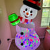 NEW 6FT Christmas Blow Up Snowman, Outdoor Inflatable Christmas