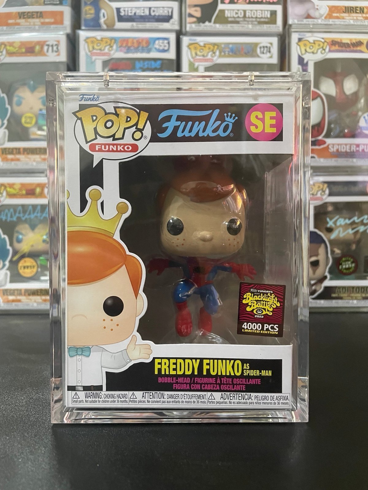 Freddy Funko as Spider-Man Funko Pop SE - Blacklight Battle 4,000 pcs