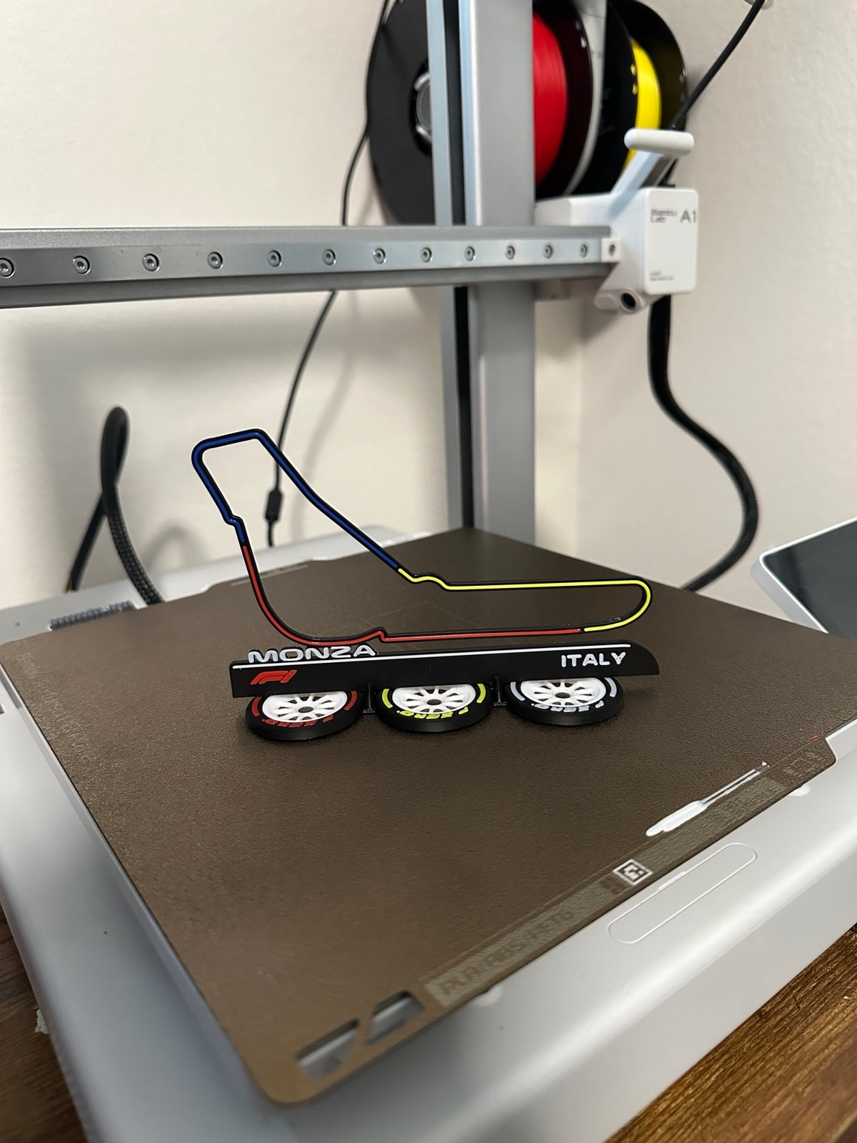 3D Printed F1 Track Set with Sector Colors