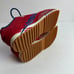 Reebok Classic Leather Ripple Sneakers Women's 6.5 EU 37 Shoes Red Blue Suede