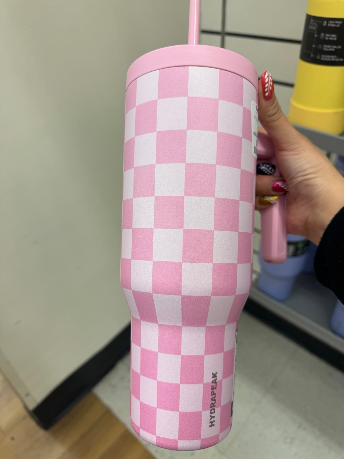 Hydrapeak pink checkered