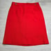 Talbots Pencil Skirt Womens 2P Orange Cotton Twill Mobwife Preppy LIned Twee
