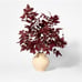Studio McGee Potted Fall Leaf Arrangement in Vase Burgundy