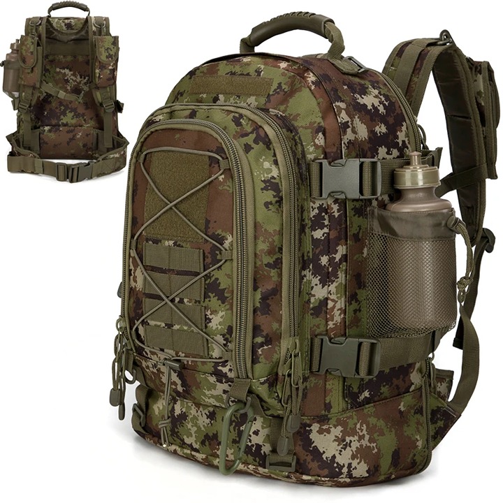 60L 1000D Nylon Waterproof Backpack Outdoor Military Rucksacks Tactical Sports