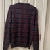 Perry Ellis Navy & Burgundy Wool Sweater - SzXL