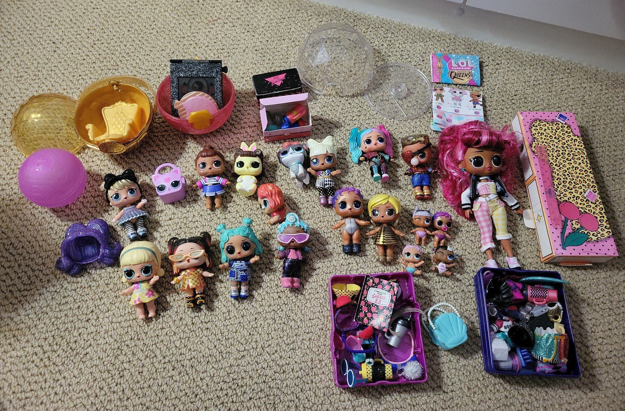LOL Surprise Doll and Accessories Lot and Case