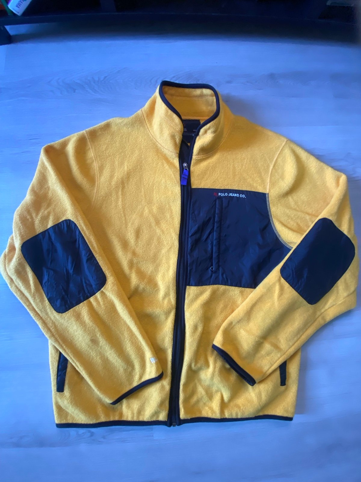Vintage Ralph Lauren polo fleece jacket Yellow / black