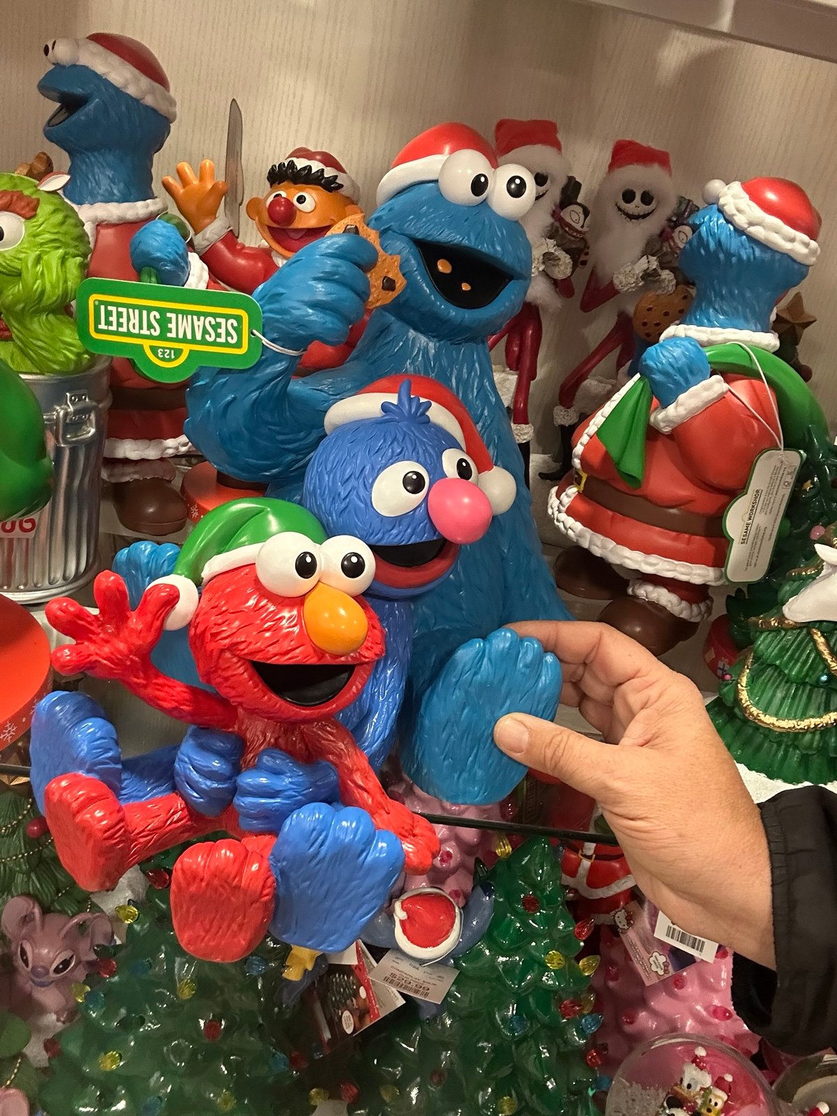 Sesame Street Christmas figurine huge