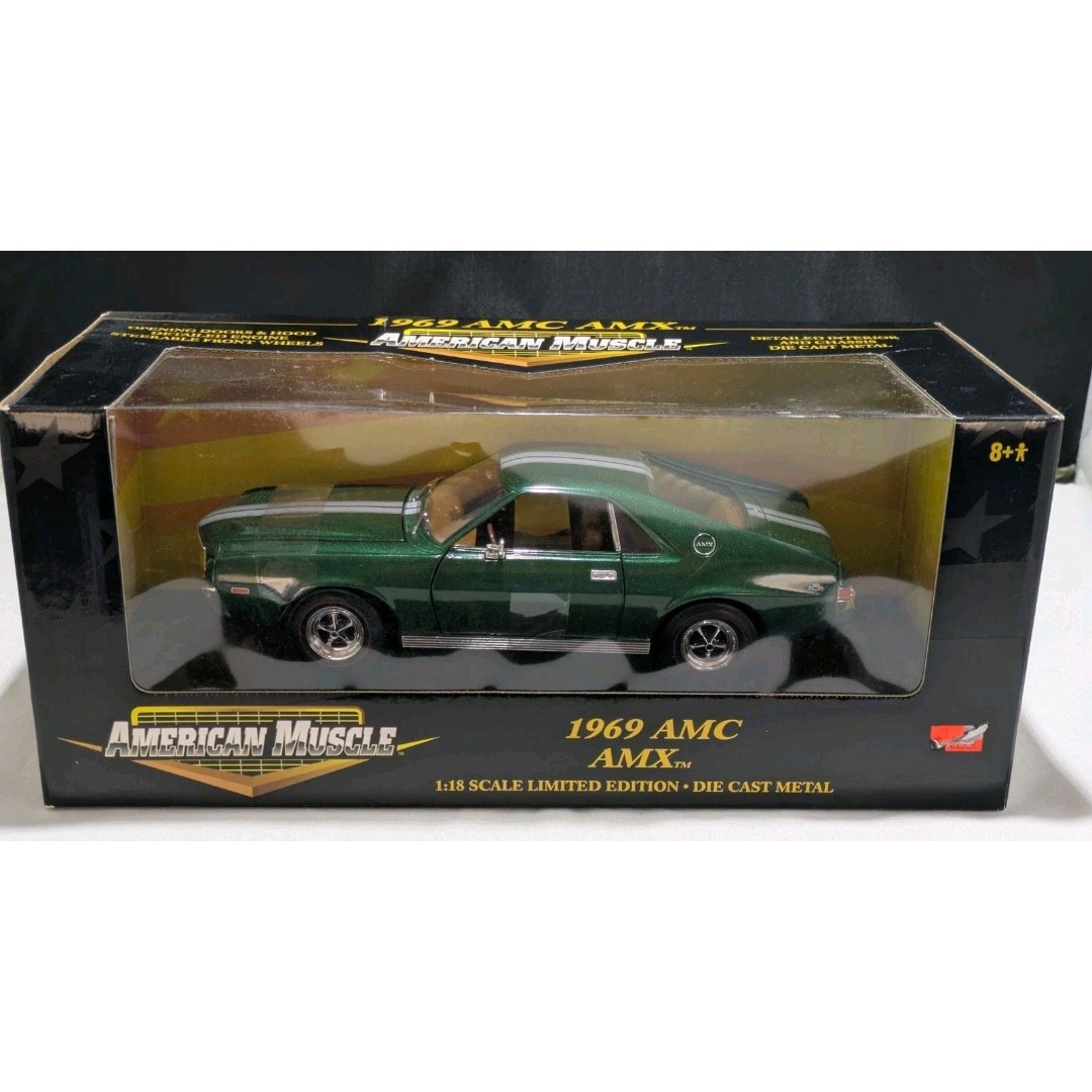 1968 AMC AMX Green 1/18 Ertl Collectibles American Muscle NRFB