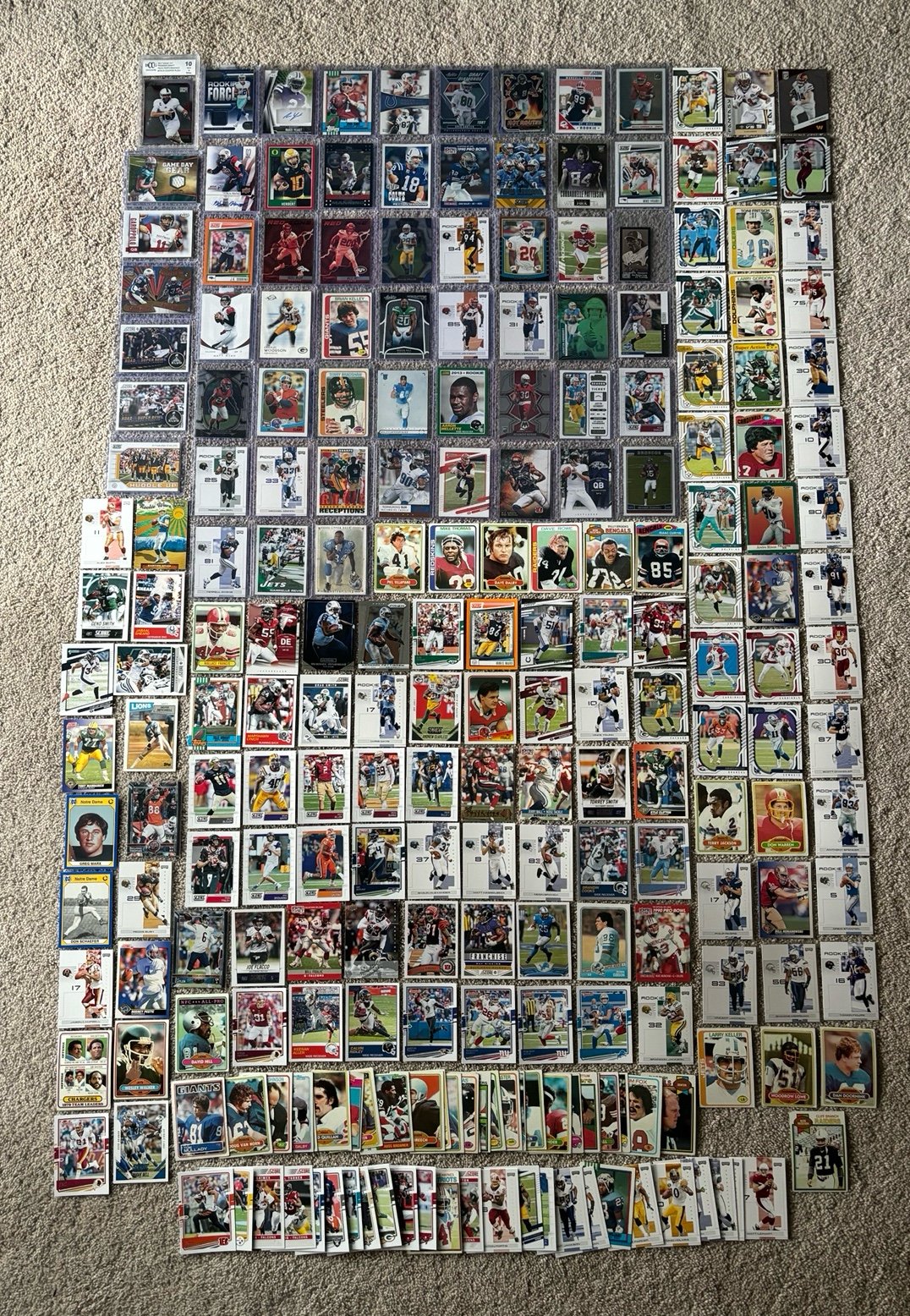 Massive NFL Football Card Lot Graded 10, Jerseys, Autos, Rookies