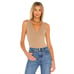 Free People Intimately Solid Tan Keep It Sleek Deep V Neck Back Bodysuit