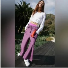 NWOT FREE PEOPLE Movment Fresh Start Pants Purple Small