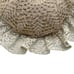 Atq France Handmade Shabby Chic Crochet Lace Rose Flower Decorative Throw Pillow