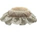 Atq France Handmade Shabby Chic Crochet Lace Rose Flower Decorative Throw Pillow