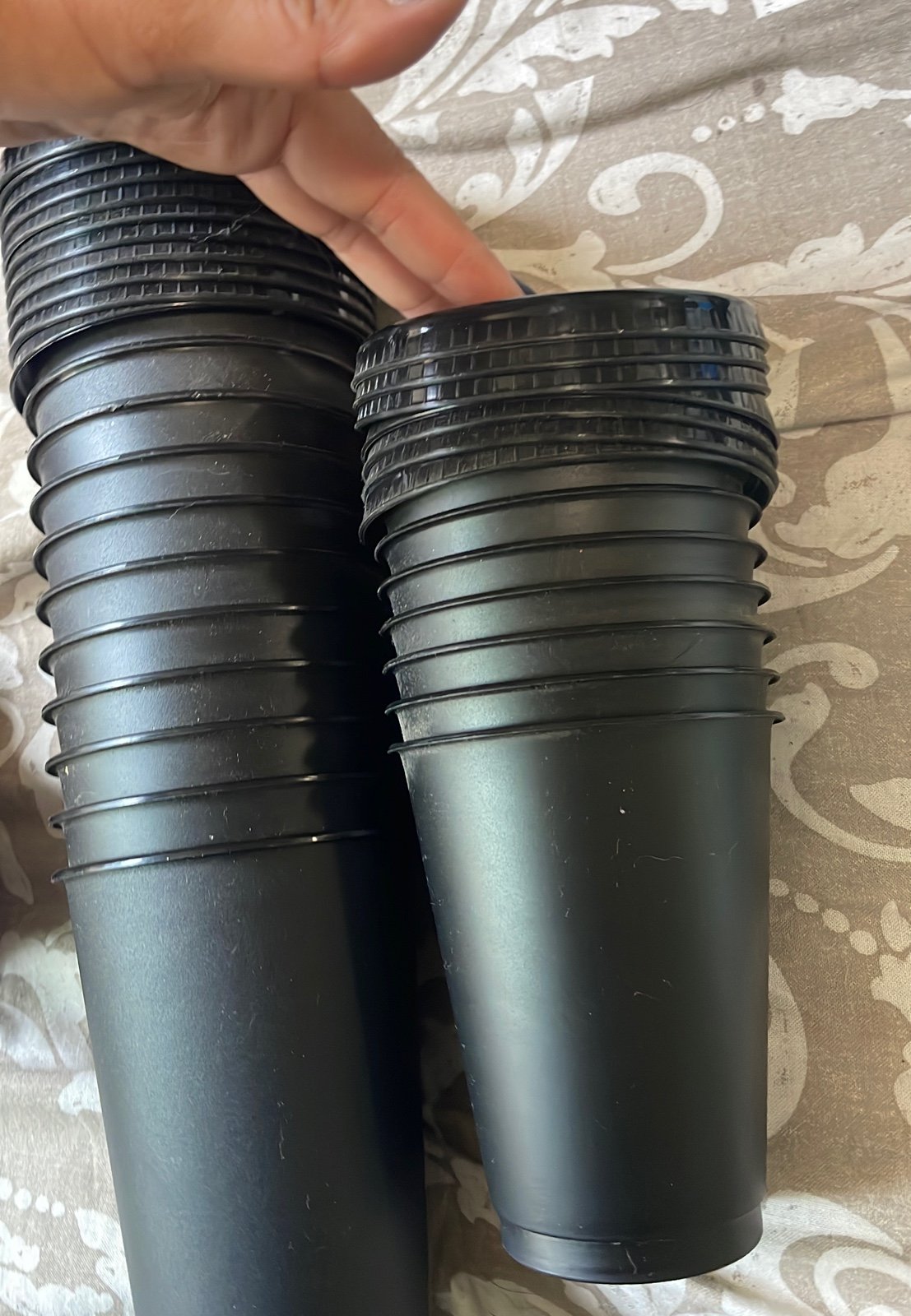 Black customize cold cups