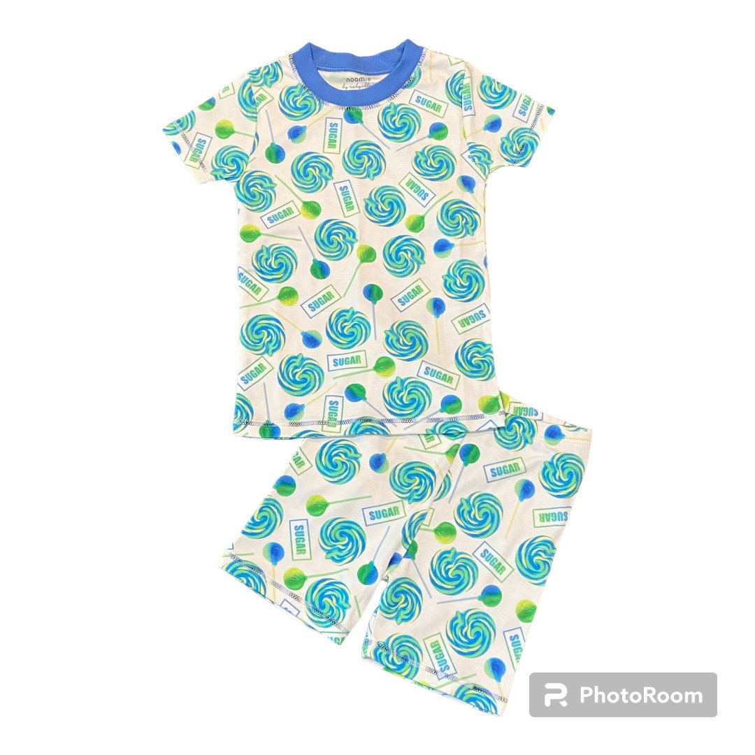 Noomie Lollipops Tshirt/shorts Pjs by Robyn Blair 3T
