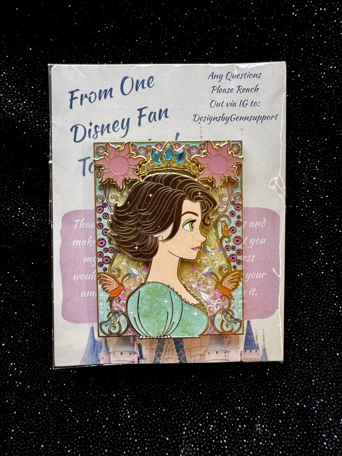 DBG Pastel Short Haired Rapunzel Profile Pin