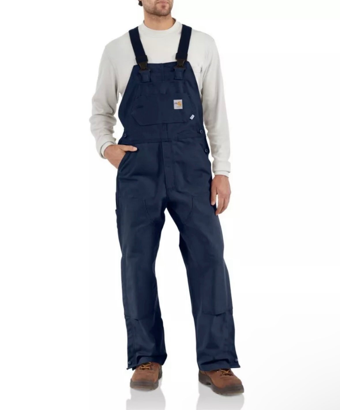Carhartt FR Flame Resistant Men's 38x34 Duck Bib Overall Navy 101627-410, New