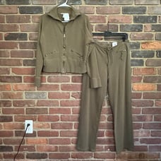 ISABELLA BIRD pants + zip jacket lounge set -medium