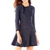 BCBG Linza Fringe Trim Knit Jacquard Large