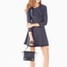 BCBG Linza Fringe Trim Knit Jacquard Large
