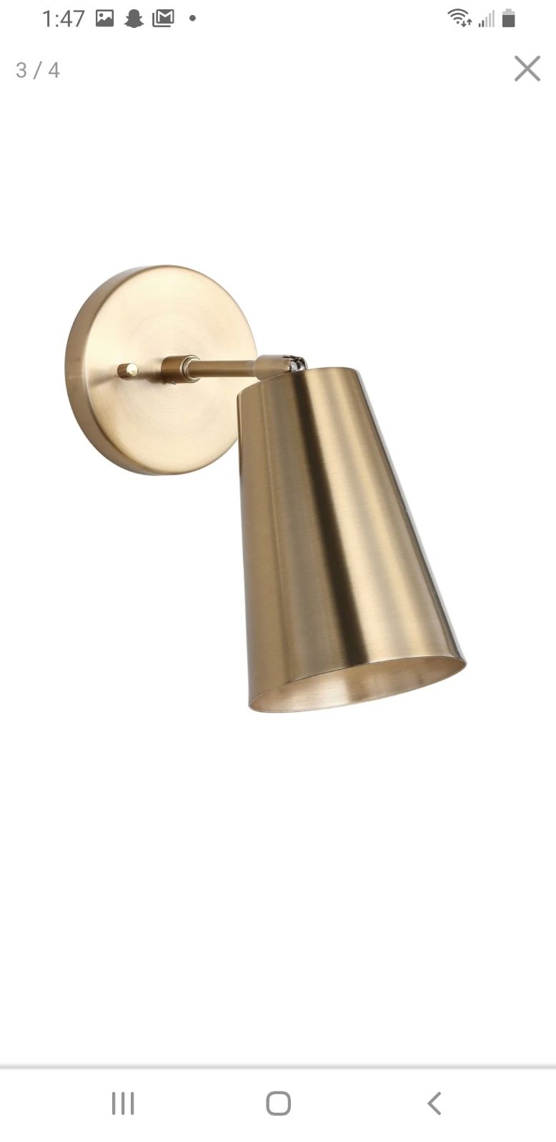 Wall Sconce (set of 2) Brass
