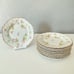 (9) Hutschenreuther Selb Bavaria Germany Dessert Plate 6 1/4” White w/ Gold Trim