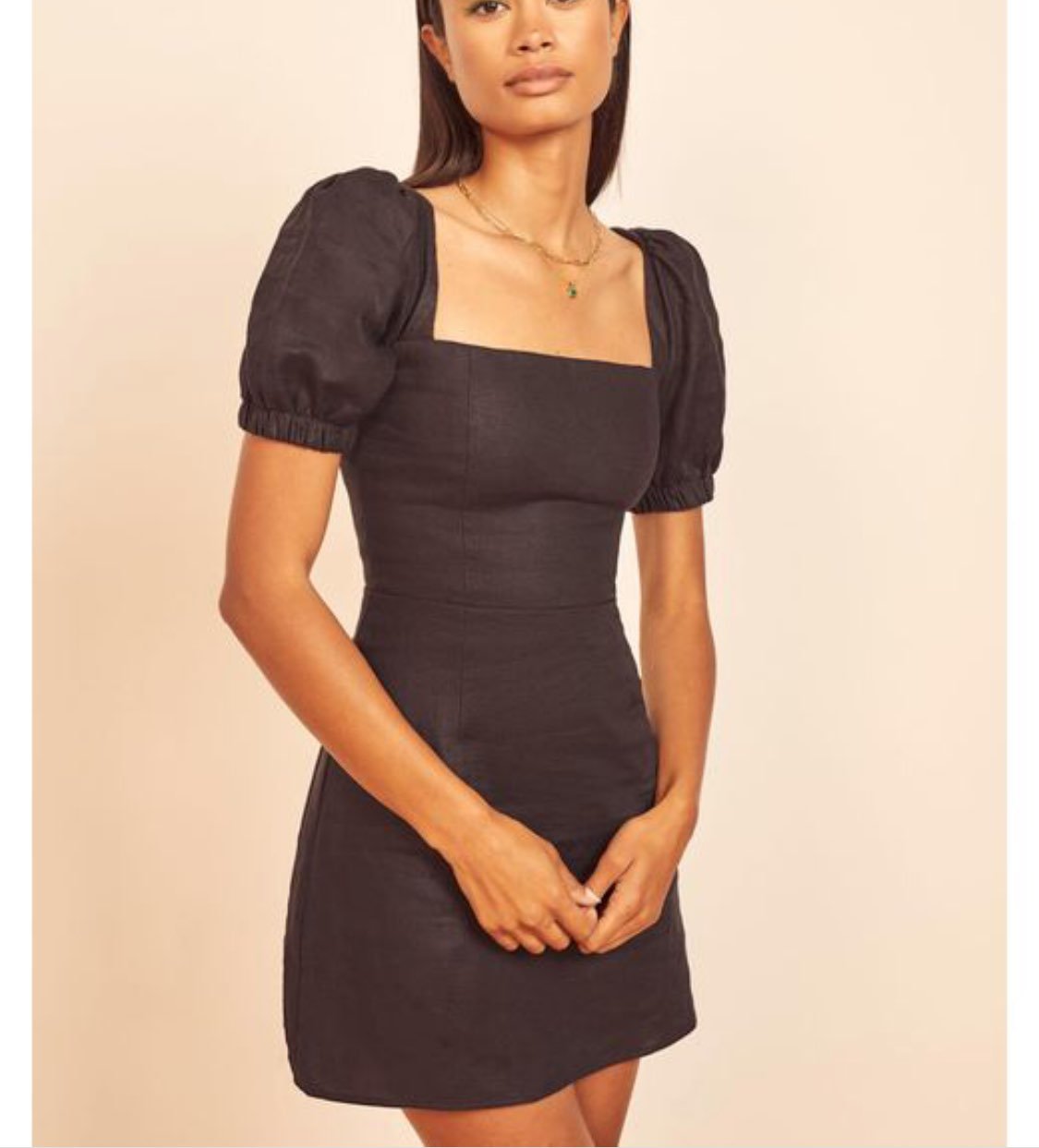 NWT Reformation lianne linen mini dress