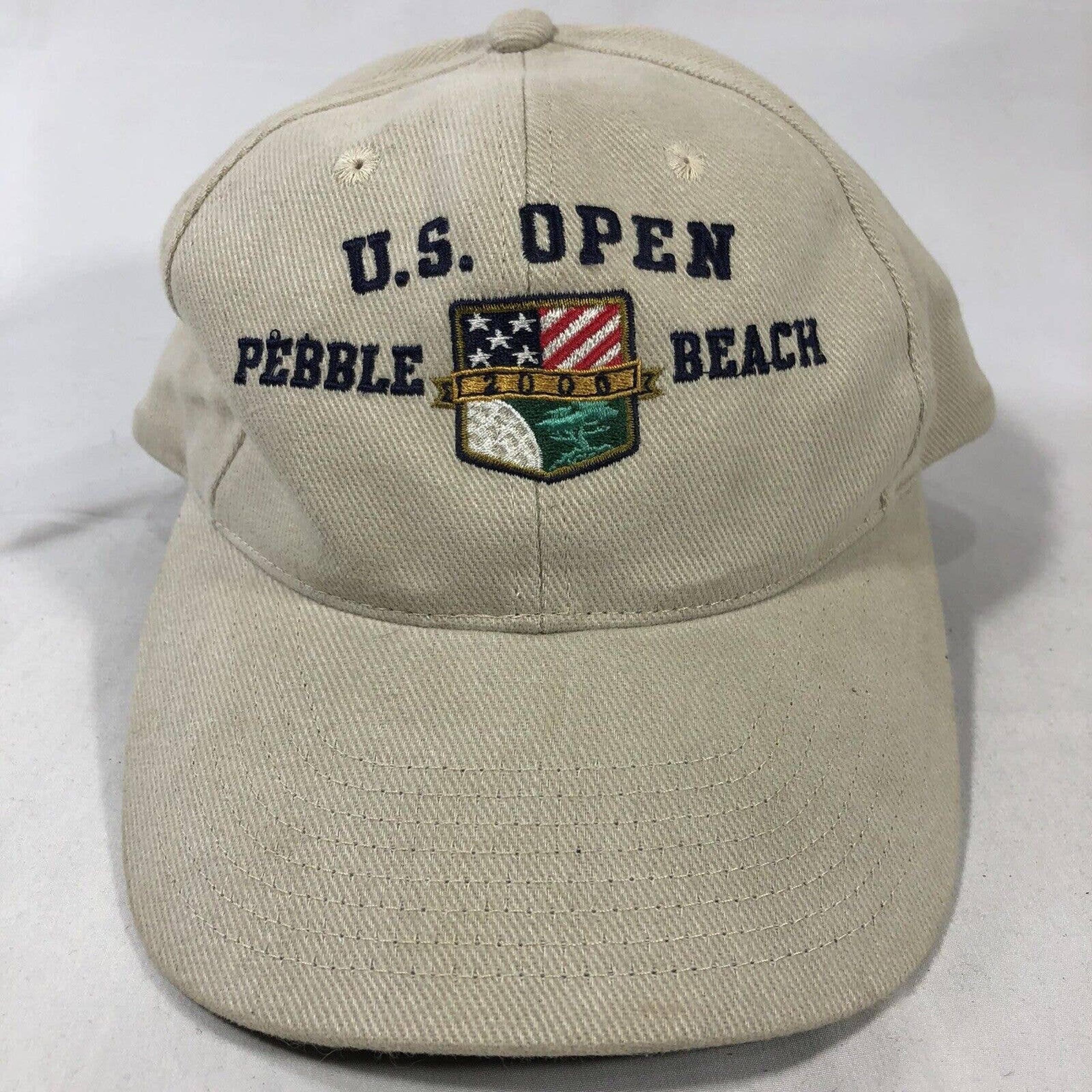 Vintage US Open 2000 Pebble Beach Baseball Cap Hat Mens Beige One Size Fits Most