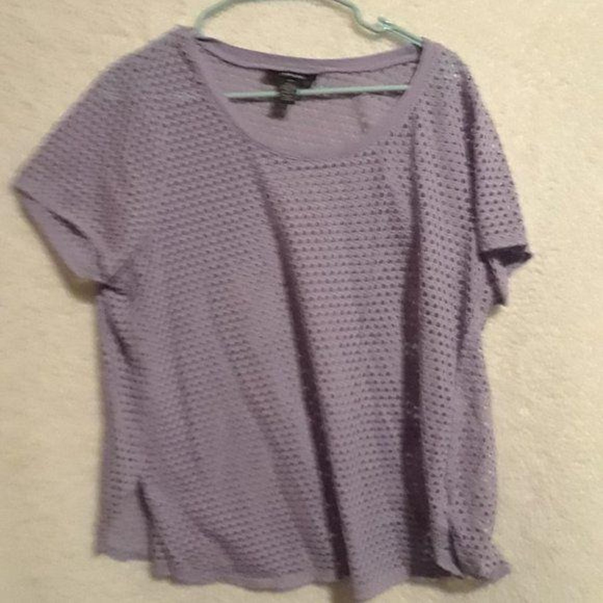 Style & Co purple cover up and tank top