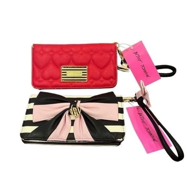 Betsey Johnson Wristlet Wallet NWT lot of 2