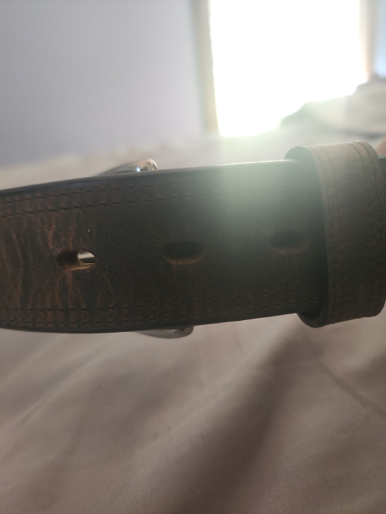 Hanks Montana bison belt size 32