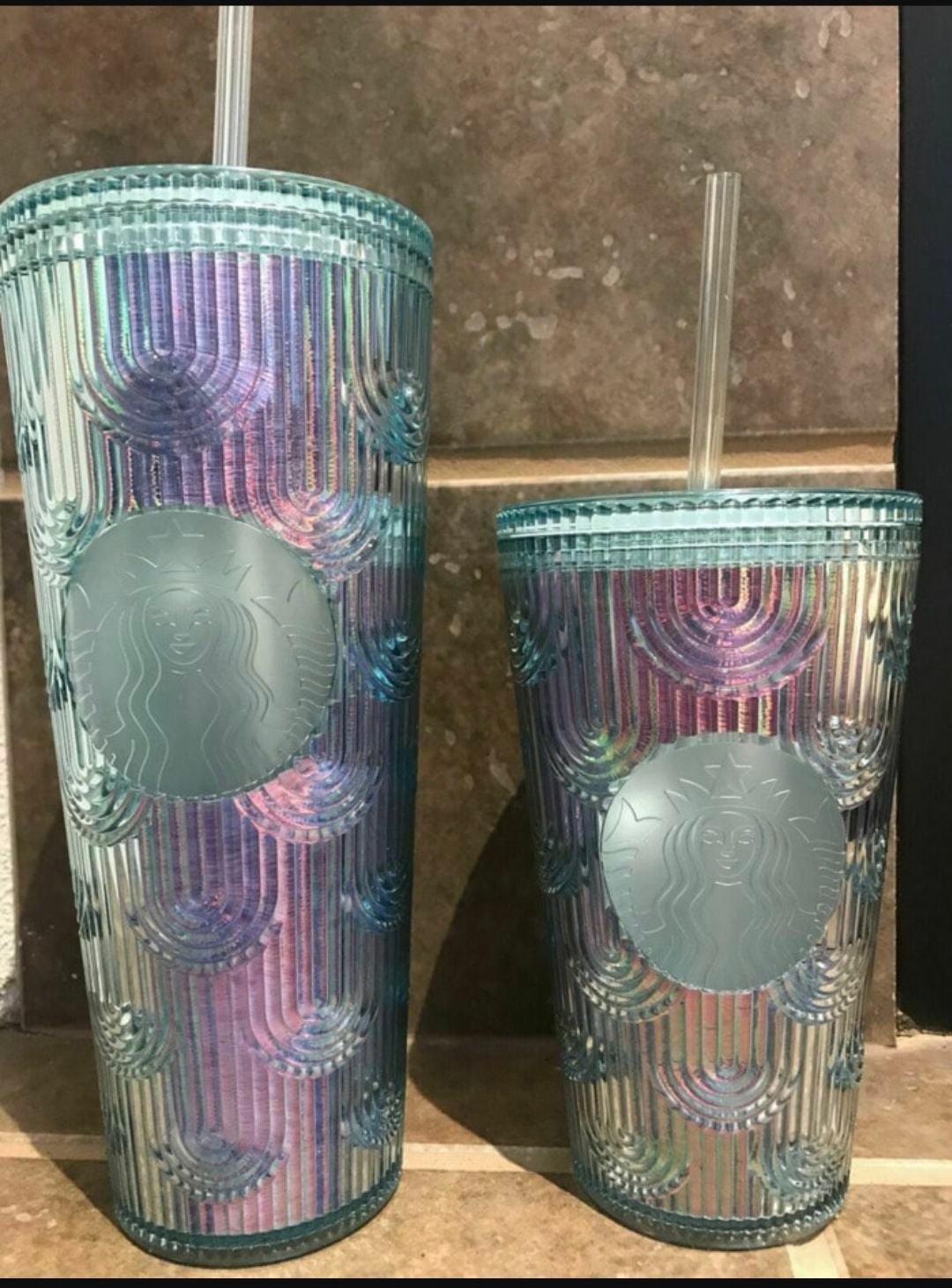 Starbucks Mermaid Scale Tumbler Set Spring 2022