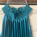 NWT Size 00 White House Black Market Glamour Green Pleated Halter Midi (ABBA)