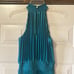 NWT Size 00 White House Black Market Glamour Green Pleated Halter Midi (ABBA)