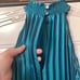 NWT Size 00 White House Black Market Glamour Green Pleated Halter Midi (ABBA)