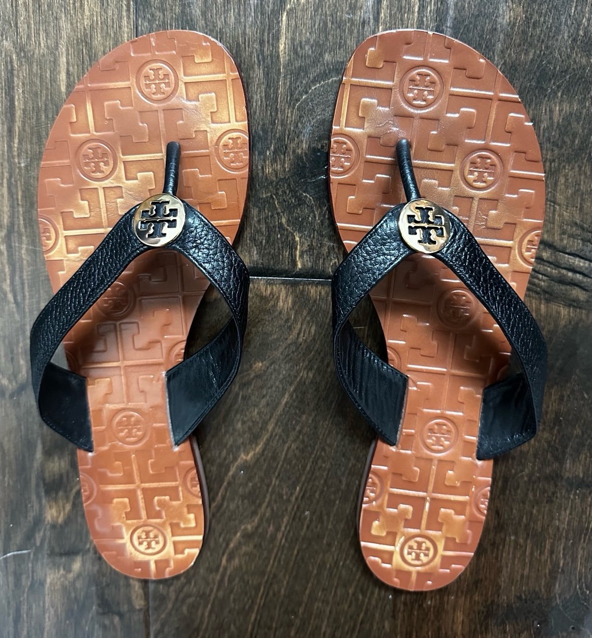 Tory Burch Thora Leather Thong Sandal Size 9