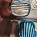 Multifunctional Strawberry Slicer with Cleaning Brush Kitchen Gadget Blue