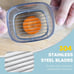 Multifunctional Strawberry Slicer with Cleaning Brush Kitchen Gadget Blue