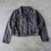Desigual Gabrielle Dark Denim Coat Black Floral Jean Jacket size 42