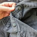 Desigual Gabrielle Dark Denim Coat Black Floral Jean Jacket size 42